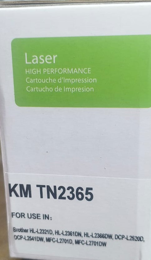 Compatible Brother Toner 2365 Compatible with HL-L2321D HL-L2361DN 2366DW DCP-L2520D DCP-L2541DW MFC-L2701D and MFC-L2701DW