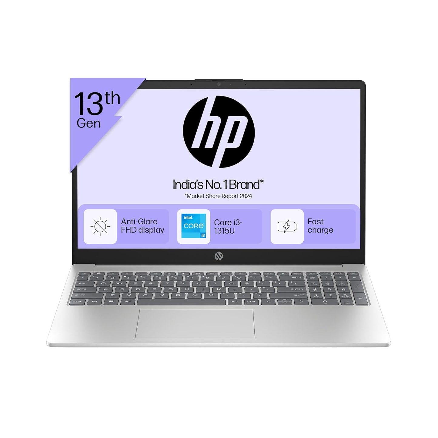 HP Laptop 39.6 cm (15.6) 15-fd0465TU, Silver