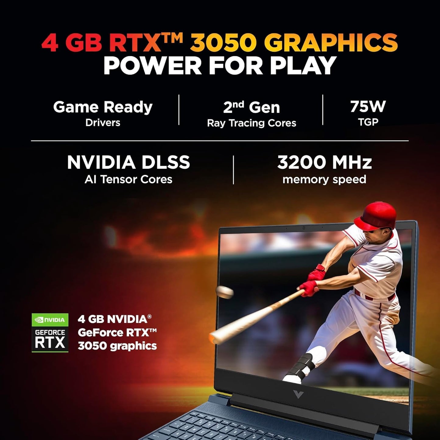 HP Victus 15-fa2191TX/FA2190 Gaming Laptop – 13th Gen Intel Core i5, 15.6" FHD 144Hz, RTX 3050 4GB, 16GB RAM, 512GB SSD, Win 11, Backlit KB – Blue