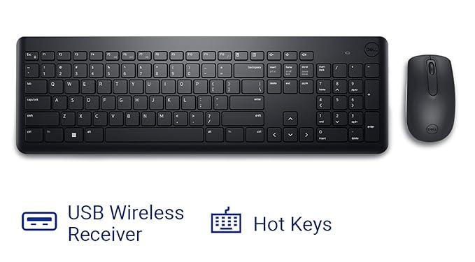 DELL KM3322W Wireless Keyboard & Mouse Combo