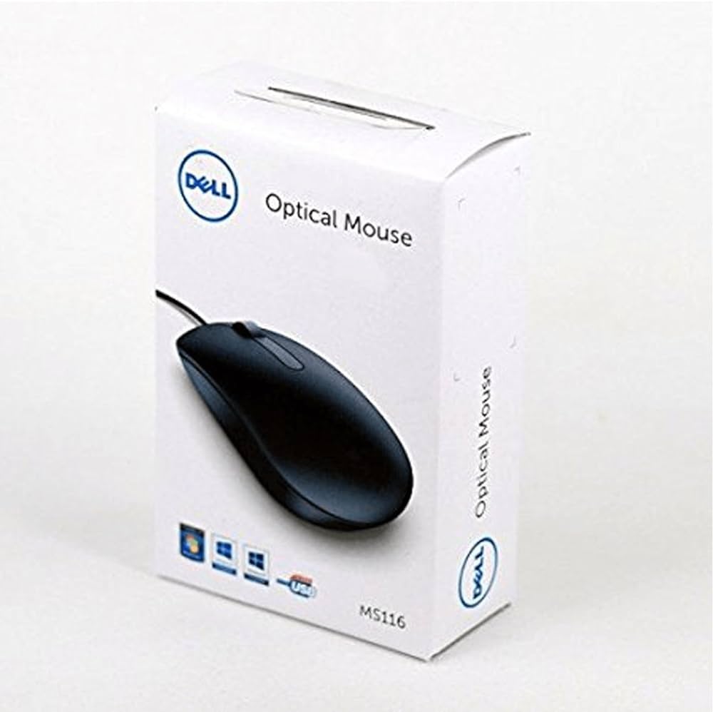 Dell MS116 Wired Optical Mouse