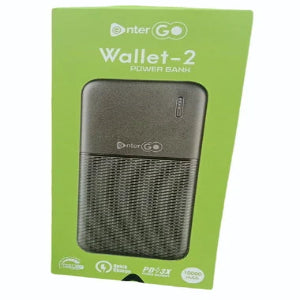Black Enter Go Wallet 2 Power Bank