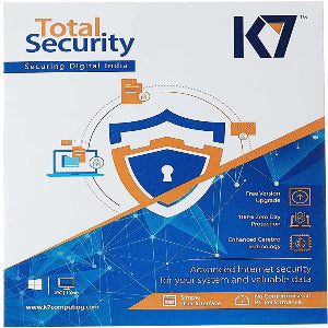 K7 Total Security 1 User & 1Year  Email Delivery and  No Cd)