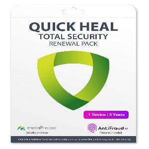 Quick Heal  Total Security  Renewal  Pack  1 User |3 Year's (Email Delivery)